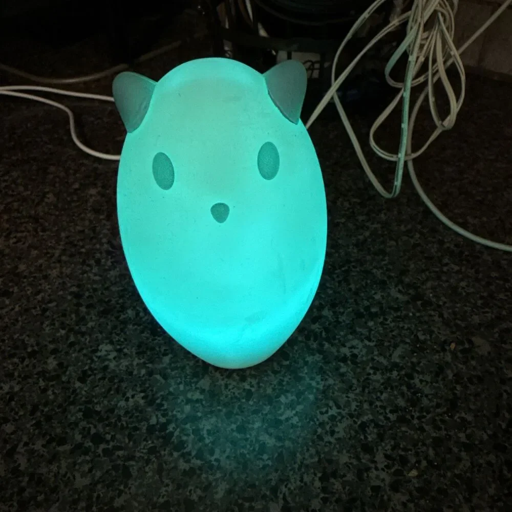 Vintage IKEA Spoka Ghost Cat Rechargeable Color Change Night Light Discontinued